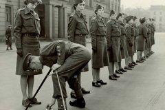 Wellington Barracks, London, England, 1943. Nadine Manning Collection.