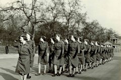 A C.W.A.C. Passing-Out Exercise at the Wellington Barracks, London, England, 1943. Nadine Manning Collection.