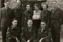 Members of the Canadian Army Film Unit at Merton Park Studios. Nadine Manning Collection.